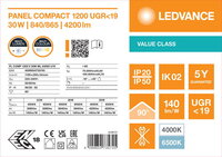 LED panel COMPACT 1200 MULTI SELECT 30W ML 84065 U19 LEDVANCE 4099854735745