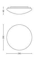 Stropní svítidlo Twirly 2700K šedá 1x12W 240 PHILIPS 318148716