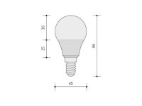 LED GOLF DELUXE světelný zdroj E14 5,5W, studená bílá PANLUX PN65205009