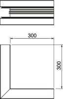 Vnější roh OBO GA-SA70170EL pro kanál Rapid 80 70x170mm Hliník Alu eloxováno