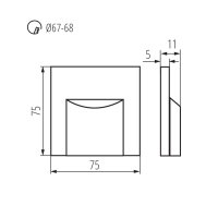 Dekorativní svítidlo ERINUS LED P68 L G-WW CZ KANLUX 33406