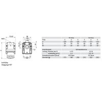 přívodka nástěnná 3P, 16A/230V, 6h, IP44 PCE 513-6