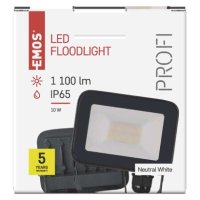 LED reflektor INOVO 10W, antracit, neutrální bílá EMOS ZS2612