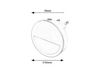 Pumpkin LED 0,5W IP20 3000K bílá RABALUX 2283