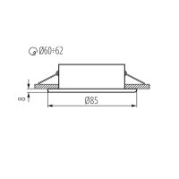 Kanlux 04704 MARIN CT-S80-SN - Podhledové svítidlo