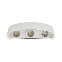 6W LED Wall Light Sand White IP54 4000K,