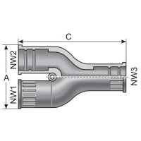 Trubkový rozdělovač YTPE-F-11/11/16 Y-distributor černá MURRPLASTIK MR-83701870