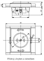 ABB Element,Time 5518E-A02359 01 Zásuvka jednonásobná s ochranným kolíkem