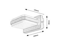 GENDT LED 12W IP44 černá RABALUX 77061