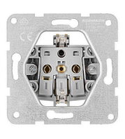 Zásuvka SCHUKO, bezšroubové svorky, zelená SCHRACK EV101311--