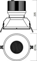 XTHEMA 1x52W 1400mA 36-38V DC 4000K CRI.