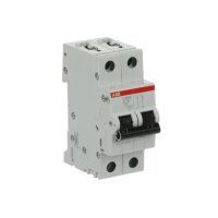 S202M-C1,6 2F jistič 1.6 A char. C 10kA ABB 2CDS272001R0974