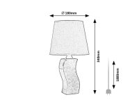 Stolní lampa DAYAMI modrá E14 1x MAX 40W IP20 RABALUX 74074