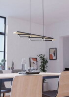 Závěsné svítidlo BOYAL LED 42W IP20 černá/dřevo EGLO 901927