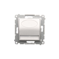 LED osvětlení (přístroj) 14V (0,42W), 3100 K,stříbrná matná metalizované