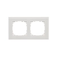 Rámeček 2 násobný, skleněný bílé sklo KONTAKT SIMON TRN2/181