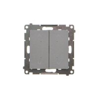 Spínač žaluziový 2 násobný (přístroj s krytem), elektronický grafitová matná