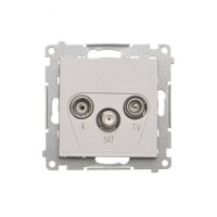 TASP.01/143 Zásuvka anténní R+TV+SAT prů