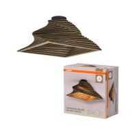 Decor Cardboard Square Ceiling Turn E27 Brown OSRAM 4099854453359