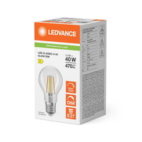 LEDCLA40GLOWDIM3.4W930 FILCL E27 P LEDV