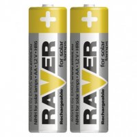 RAVER nabíjecí baterie SOLAR AA (HR6) 600 mAh, 2 ks /1332212030/ B7426