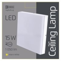 LED přisazené čtvercové svítidlo TORI 15W 1050LM IP44 WW bílé ZM4103 teplá bílá