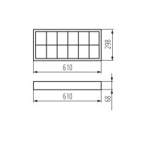 Přisazené svítidlo RSTR N 218/4LED/NT MILEDO 31060 Kanlux (starý kód 30176)