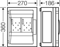 FP 2213 Elektroměrová skříň pro 2 elektr