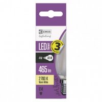 LED žárovka Filament 4W(40W) 465lm E14 WW candle Emos teplá bílá