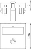 OBO 6104946 multimed.nosič audio držák MTG-MK L RW1