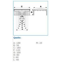 NTAN 120X40 W 02529 T-kus pro podparapetní systémy, 120x40, bílá IBOCO B02529