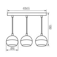 Závěsné svítidlo GALOBA C 3xGU10 W KANLUX 33684