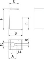 OBO PLCD-SC0810 Oddělovací úhelník pro kanály PYROLINE Con 76x45x35 Ocel