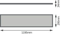 LED panel LEDVANCE 4IN1 300 x 1200 1200 32 W 4000 K