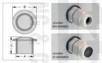WAPRO ZTK-9 zaslepovací díl(zátka)pro kabelové vývodky M16, 9,5 mm,nylon 66