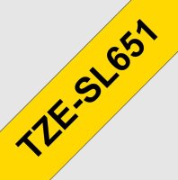 BROTHER TZE-SL651, žlutá / černá (24mm, samolaminovací), délka 8m