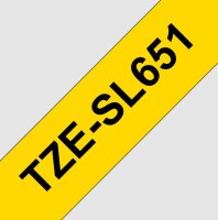 Páska BROTHER TZE-SL651, žlutá/černá (24mm, samolaminovací), délka 8m
