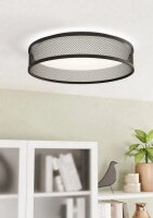 Stropní svítidlo LUPPINERIA LED d385 černá/bílá 20W IP20 EGLO 900795