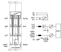 Rozhraní pro inkrementální senzor, DC 5-24 V, Jednoduché vyhodnocení