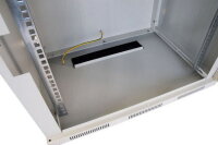 Nástěnný skládaný rozvaděč LC-15 12U 400mm RAL 7035, nedělený SOLARIX 86000044