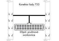 Systémový kabel pro WAGO-I/O-SYSTEM řada 753 2x 16 binárních vstupů/výstupů