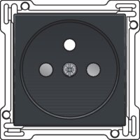 Kryt zásuvky 28,5mm s dětskou pojistkou-ANTHRACITE NIKO 122-66601
