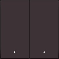 Smart Switch kolébka 2x1/2 + 2xLED-DARK BROWN NIKO 124-32004