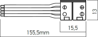 XSTRIP POWER SUPPLY ELEMENT for 10 mm RG