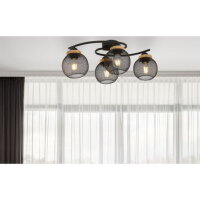 Stropní svítidlo PABLO černá 4xE27, max. 60W 230V GLOBO 15663-4D