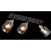 Stropní svítidlo HOLLSY černá 3xE14,max. 40W 230V GLOBO 54310-3