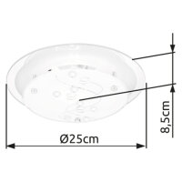 Stropní svítidlo BALLERINA I chrom 1xE27, max. ILLU 60W 230V GLOBO 48090