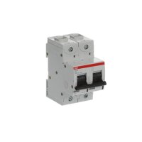 S802N-D50 jistič 2p char. D 50A s klecovou svorkou Icu 36kA ABB 2CCS892001R0501