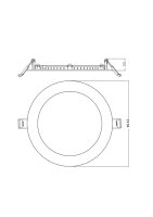 DOWNLIGHT SLIM ALU DALI D150 V 13W MS 840 WT LEDVANCE 4099854441912