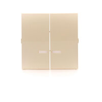 Kryt dvojitý s průzorem pro přístroje: SW6/2XLM, SW7/2XM, SW6P1M krémová